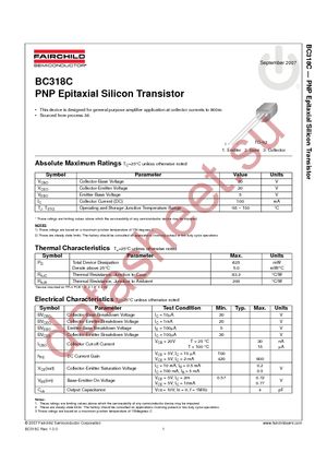 BC318C datasheet  